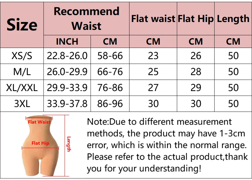 Tummy Tuck & Butt Lift High Waisted Seamless Slimming Shorts