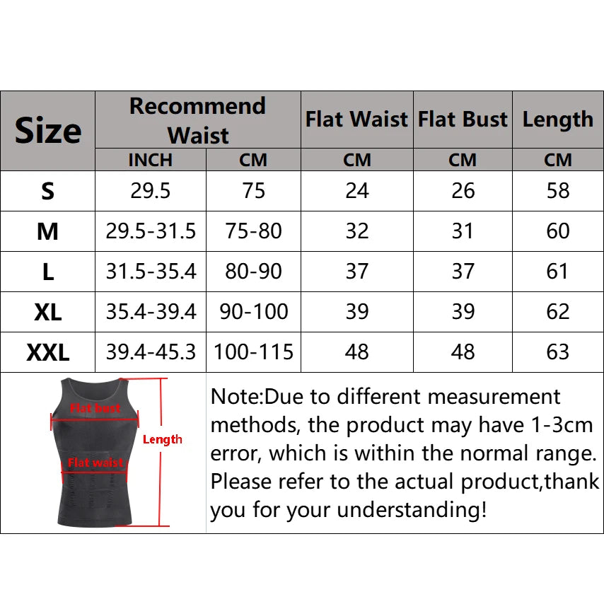 Men’s Tummy Tuck Shapewear Vest