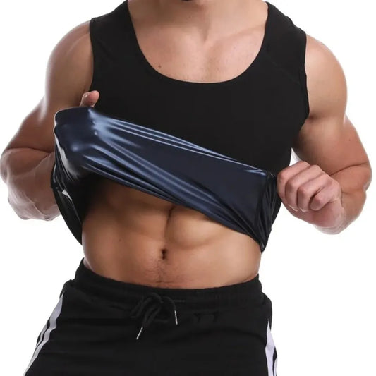 Men’s Sauna Sweat Vest and Heat Trapping Compression Shirt