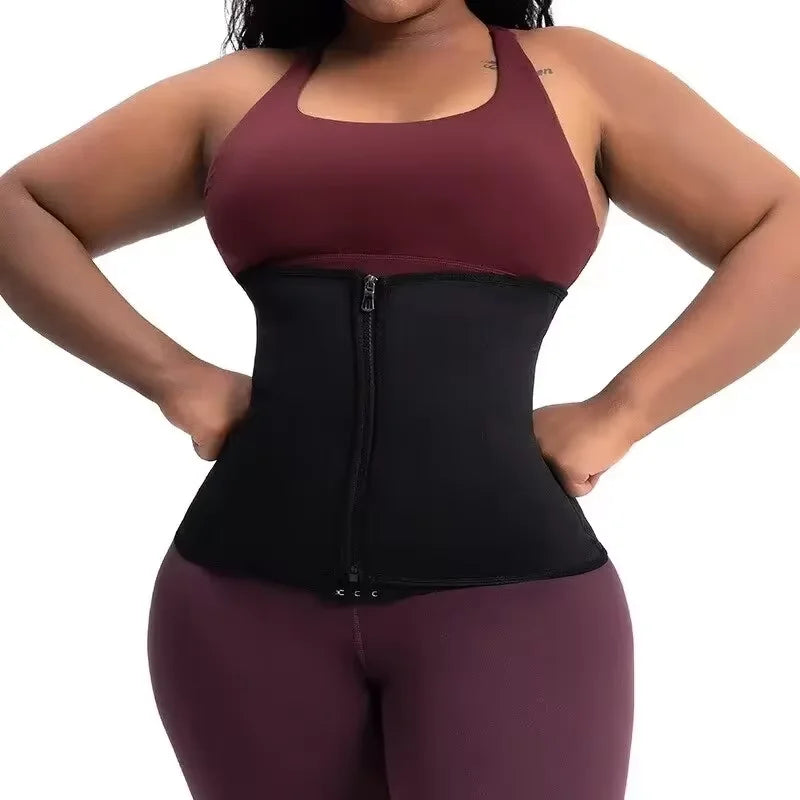 Luxe Front Adjustable Waist Slimming Body Shaper With Zipper (Without Shoulder Straps)