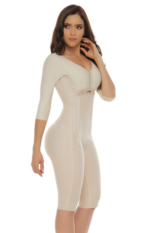 Post Op Full Body Slimming Firm Shapewear With Sleeves Built in Bra