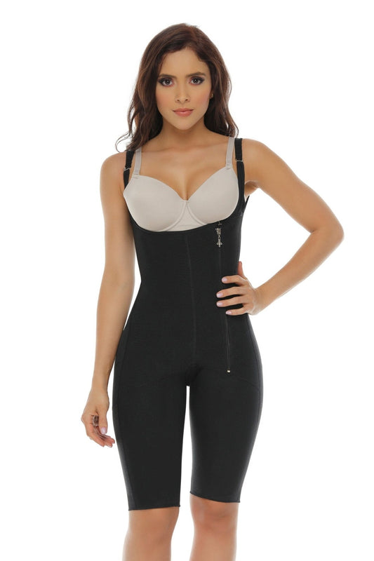 Luxe Slimming High Back Garment Zipper On Side
