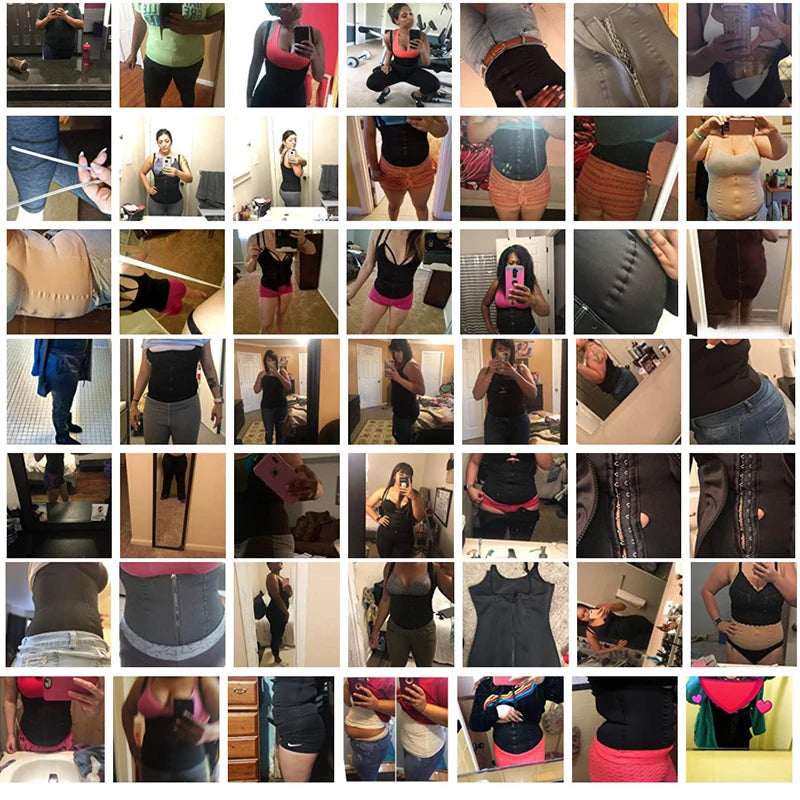 Luxe Front Adjustable Waist Slimming Body Shaper With Shoulder Straps and Zipper