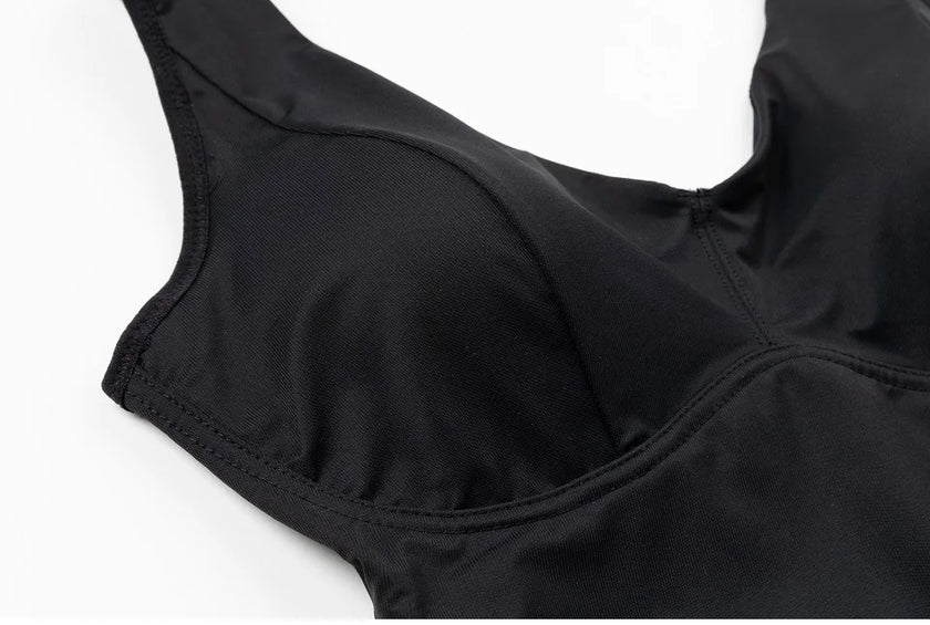 Shapewear Bodysuit Thong Shaper for Women Waist Trainer Body Shaper Deep V Neck Slimming Underwear Built-in Bra Camisoles Tops