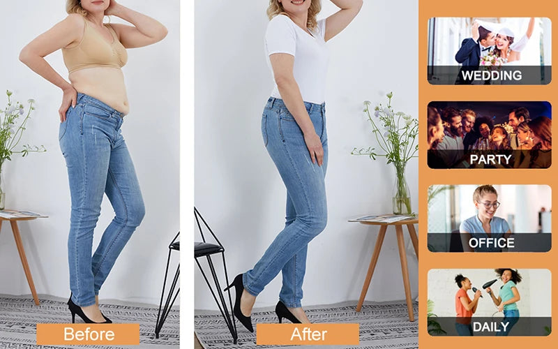 Shapewear Bodysuit for Women Tummy Control Butt Lifter Panties Waist Trainer Stomach Body Shaper Slimming Underwear Girdles