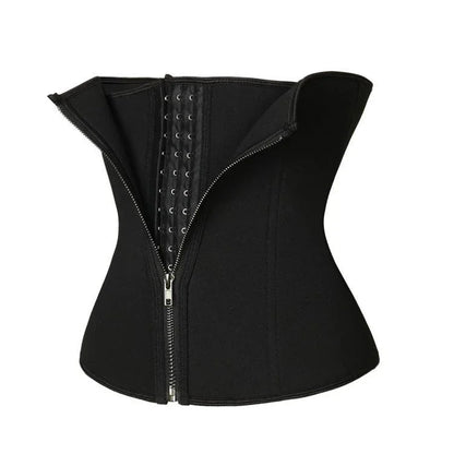 Luxe Front Adjustable Waist Slimming Body Shaper With Zipper (Without Shoulder Straps)
