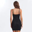 Slimming Full Length Shapewear Slips Nude Straight Tube Dress Body Shaper Women Skinny Under Dresses Underwire Cup Black