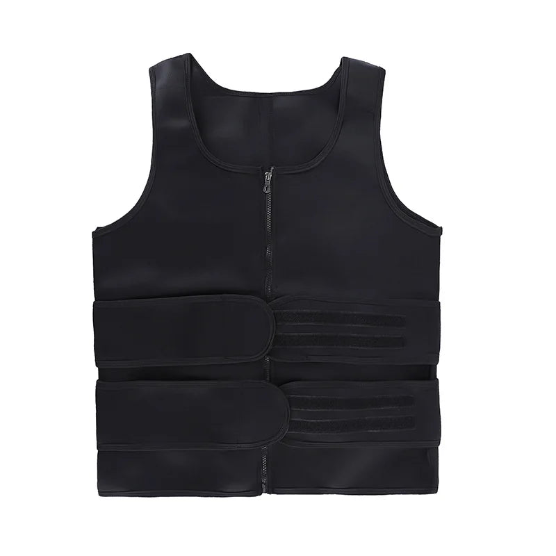 Men’s Double Belt Waist Trainer Vest