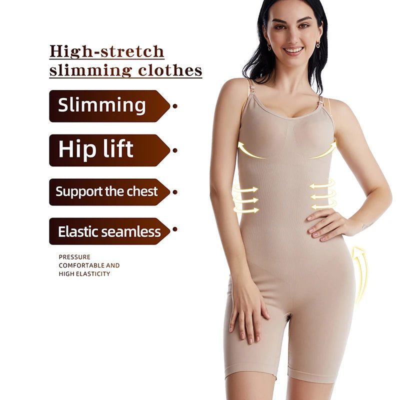 Women Bodysuit Shapewear Tummy Control Full Body Shaper Slimming Sheath Butt Lifter Push Up Thigh Slimmer Abdomen Shapers Corset