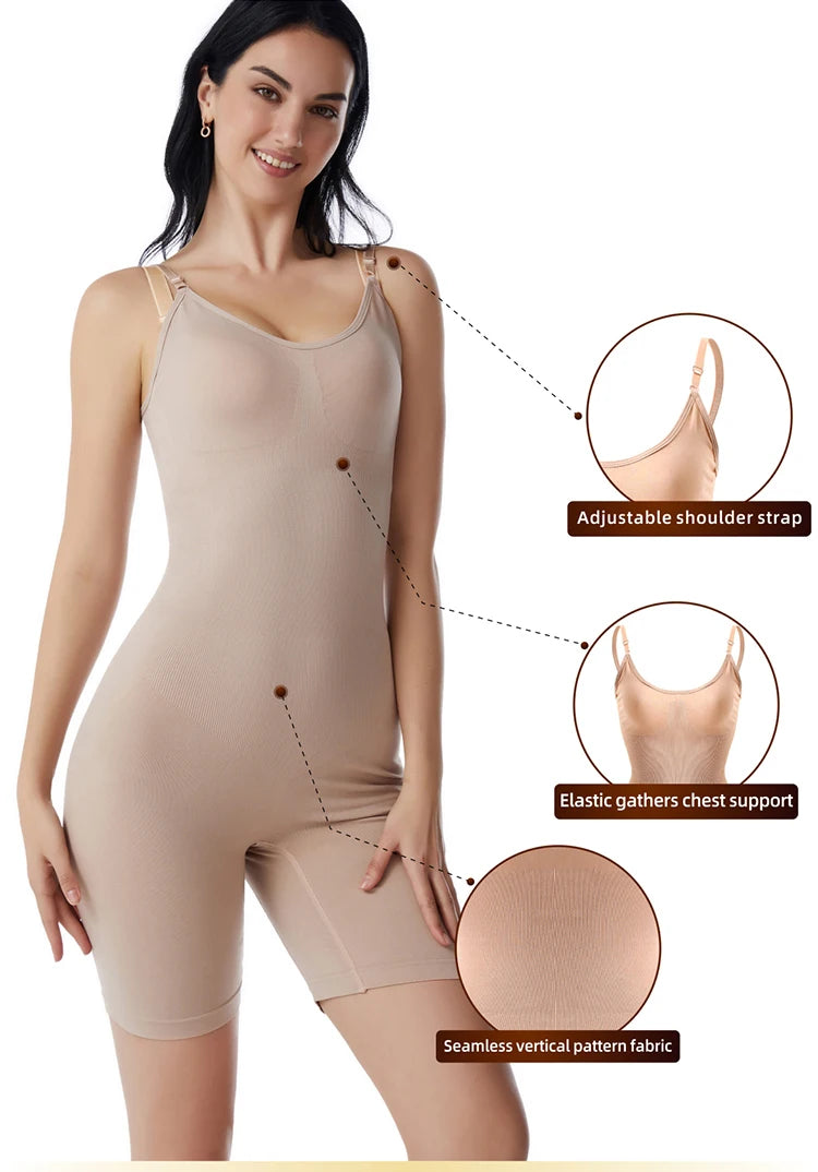 Women Bodysuit Shapewear Tummy Control Full Body Shaper Slimming Sheath Butt Lifter Push Up Thigh Slimmer Abdomen Shapers Corset