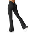 Test Women Waist Sports Pants High Waist Push Up Butt Gym Pants Solid Slim Casual Leggings