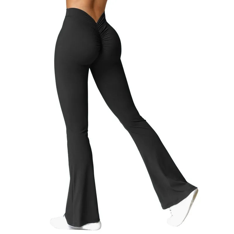 Test Women Waist Sports Pants High Waist Push Up Butt Gym Pants Solid Slim Casual Leggings