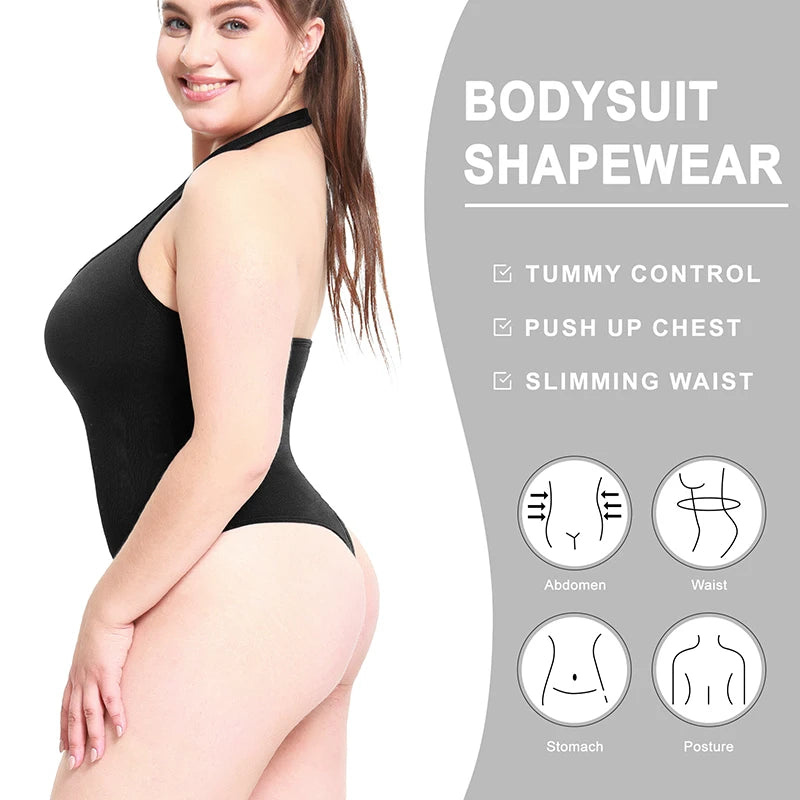 Women Shapewear Backless Bodysuits Tummy Control Butt Lifter Corset Slimming Flatten Stomach Waist Cincher Body Shaper Tops