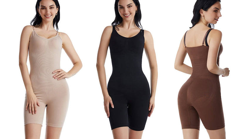 Women Bodysuit Shapewear Tummy Control Full Body Shaper Slimming Sheath Butt Lifter Push Up Thigh Slimmer Abdomen Shapers Corset
