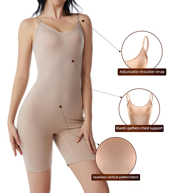 Women Bodysuit Shapewear Tummy Control Full Body Shaper Slimming Sheath Butt Lifter Push Up Thigh Slimmer Abdomen Shapers Corset