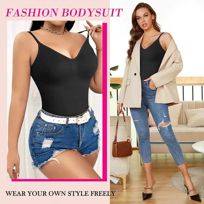 Sculpting Bodysuit Shapewear Seamless Waist Trainer Body Shaper Women Tummy Control Butt Lifter Corset Push Up Cami Lingeries