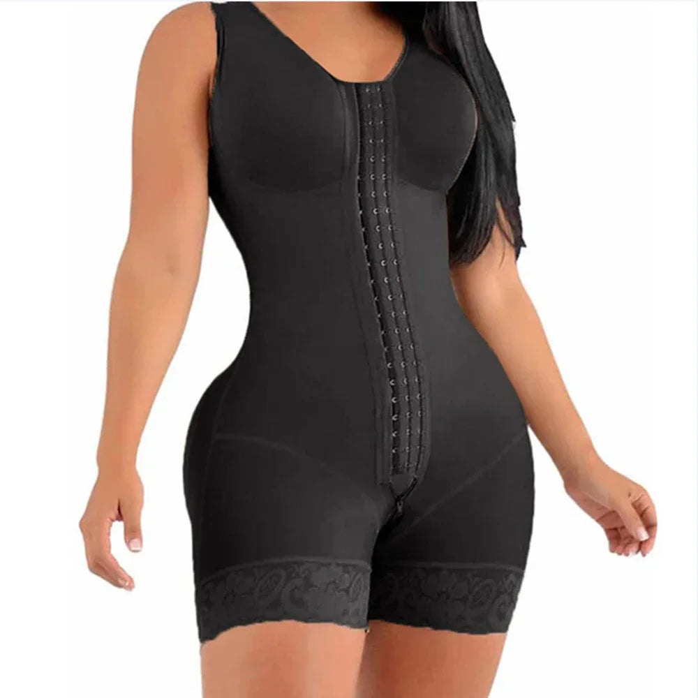 Sculpting Shapewear Bodysuit with Butt Lift and Laced Bottoms