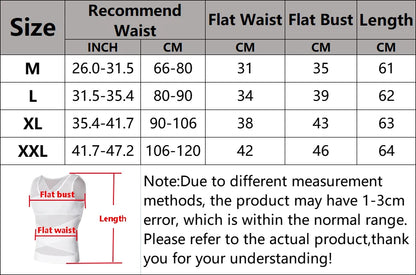 Men's Body Shaper Waist Trainer Slimming Vest