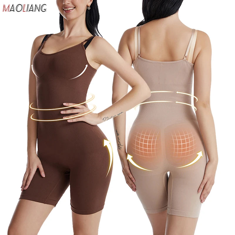 Women Bodysuit Shapewear Tummy Control Full Body Shaper Slimming Sheath Butt Lifter Push Up Thigh Slimmer Abdomen Shapers Corset