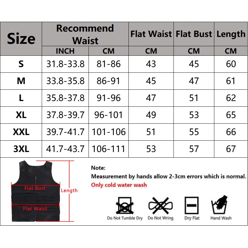 Men’s Double Belt Waist Trainer Vest