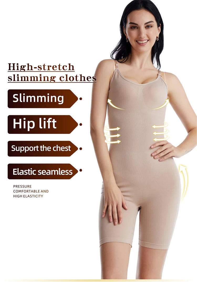 Women Bodysuit Shapewear Tummy Control Full Body Shaper Slimming Sheath Butt Lifter Push Up Thigh Slimmer Abdomen Shapers Corset