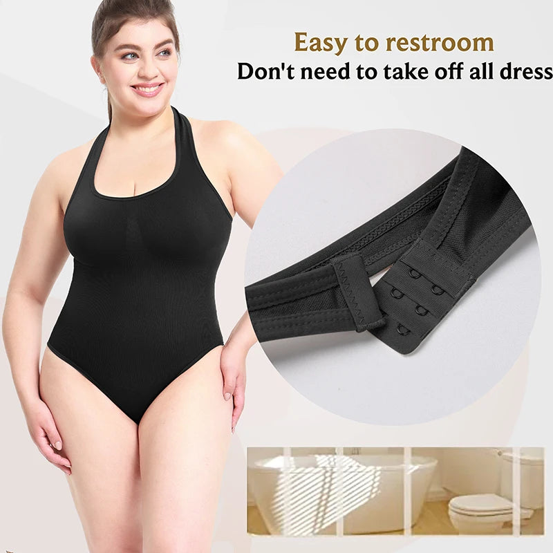 Women Shapewear Backless Bodysuits Tummy Control Butt Lifter Corset Slimming Flatten Stomach Waist Cincher Body Shaper Tops
