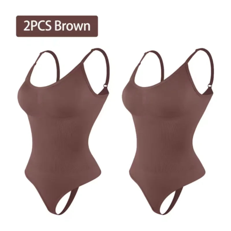 Smoothing Shapewear Bodysuit for Women Faja Full Body Shaper Thong Soft Body Shaping Sculpting Breast Slimming Underwear