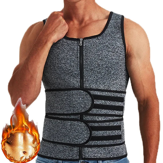 Men’s Double Belt Waist Trainer Vest