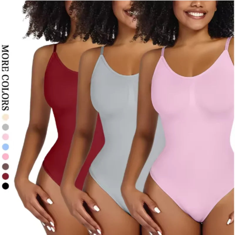 Smoothing Shapewear Bodysuit for Women Faja Full Body Shaper Thong Soft Body Shaping Sculpting Breast Slimming Underwear