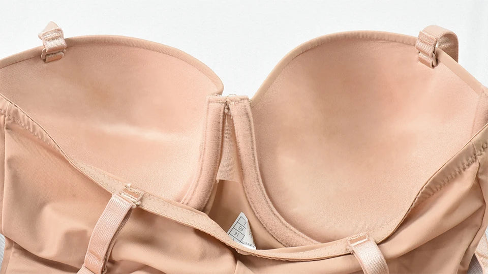 Slimming Full Length Shapewear Slips Nude Straight Tube Dress Body Shaper Women Skinny Under Dresses Underwire Cup Black