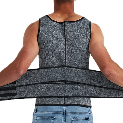 Men’s Double Belt Waist Trainer Vest