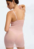 Sheer Mesh Lace Trim Slip Dress Blush Lotus Rosewater - SlayShape
