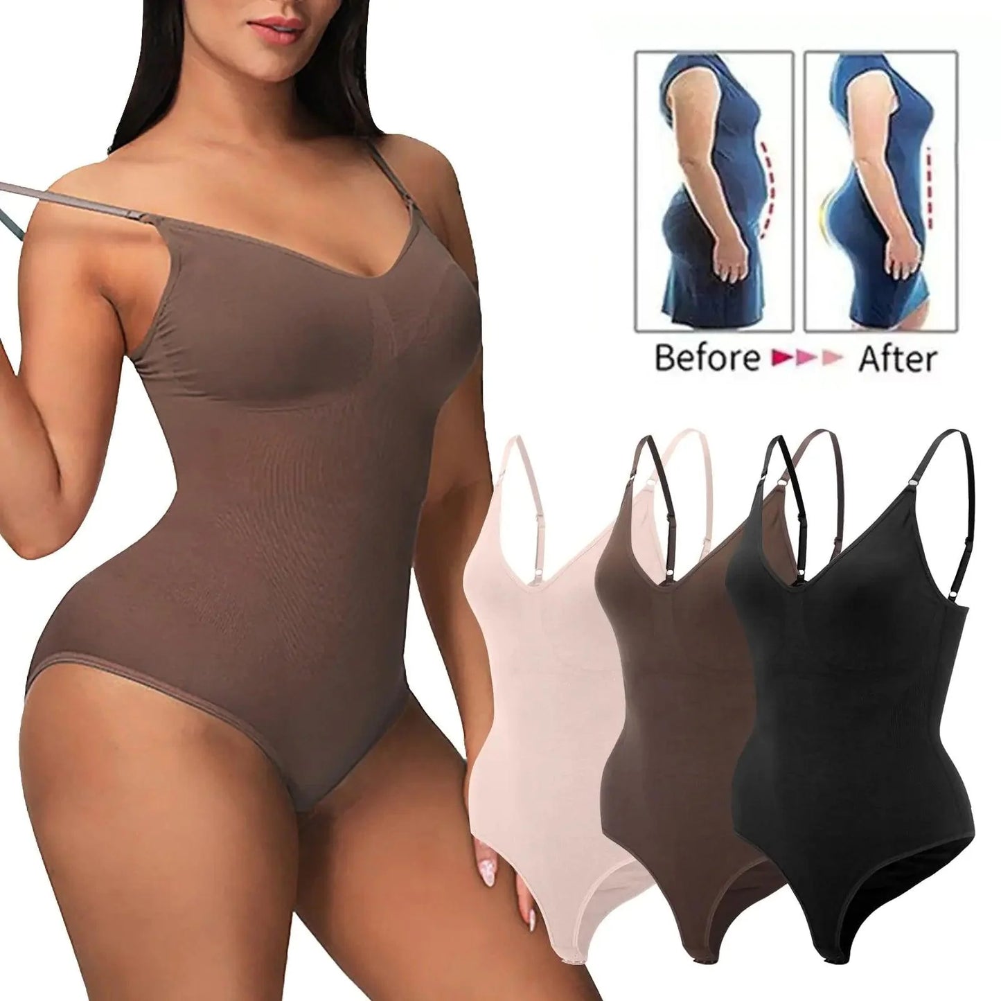 Smoothing Shapewear Bodysuit in Basic Colors